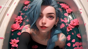4K 玫瑰浴金克丝