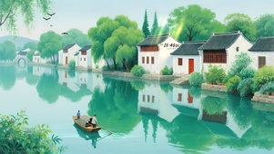 江南水乡小镇