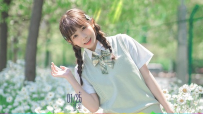 双马尾JK制服学妹