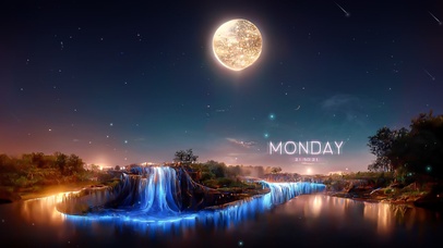 唯美治愈星河瀑布