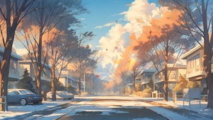 冬日街道