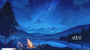 夜景插画AI壁纸-桌面主题