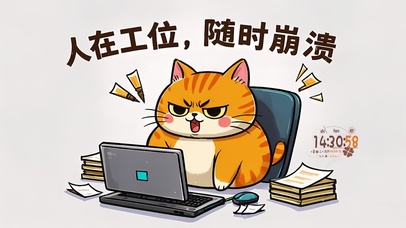 人在工位，随时崩溃