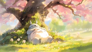 酣睡龙猫