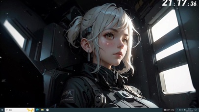 未来科幻全副武装的ai女战士