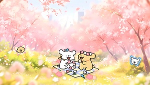 春日野餐小狗