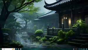 古风小雨江南
