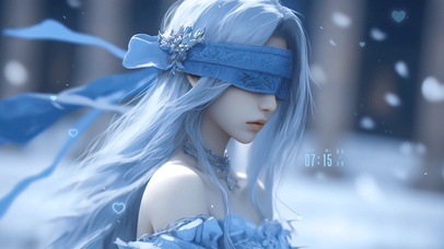 4K清纯气质蒙眼女神