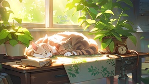 午睡猫咪