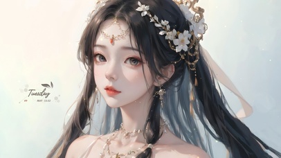 4K清纯古风国风美女