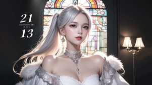 纯欲系白发少女