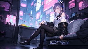 未来房间黑丝少女