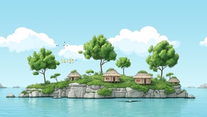 治愈 迷你小岛
