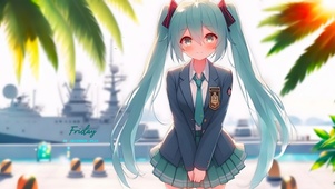 盛夏初音少女