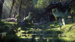 4K唯美治愈古风神社