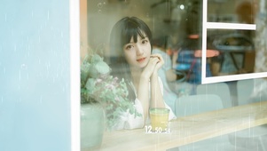 4K窗边清纯美女