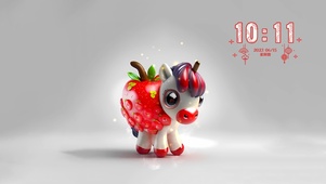 4K   草莓马