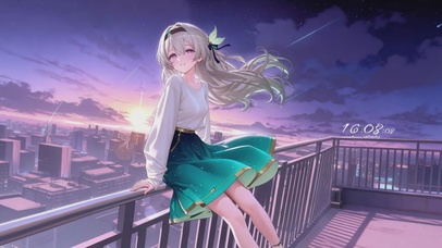 星光萦绕的晚风