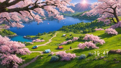 4K唯美治愈樱花林