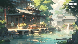 4k 静谧水乡