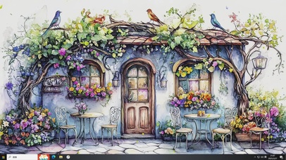 水彩AI插画-桌面主题