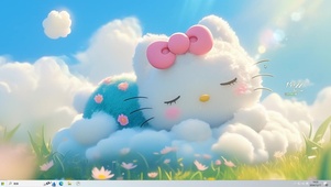 草地上午休的猫咪