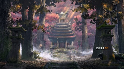 4L古风森林寺庙