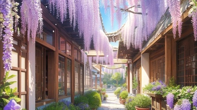 紫藤花小院