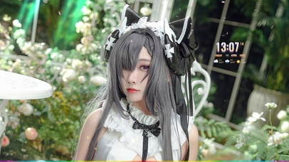 4K性感清纯二次元美女