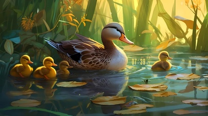 可爱鸭鸭出游记