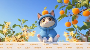 祈福橙子猫