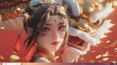 古风女孩桌面主题