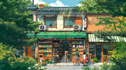 蝉鸣的夏日便利店