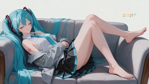 初音的悠闲午后