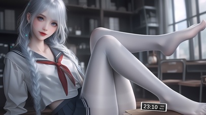 清纯双马尾少女