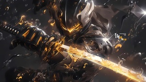 黑金刀客武士
