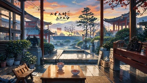国风夕阳小院