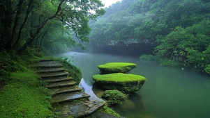 深山溪流钓点