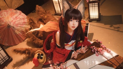 碧蓝航线cos兽耳女孩