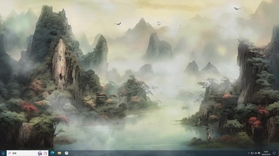 水墨山水唯美壁纸-桌面主题