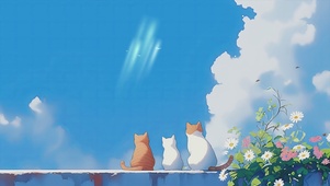三只小猫插画