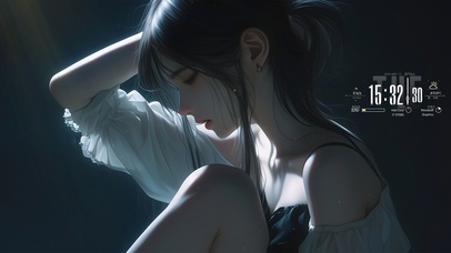 清冷破碎感美女