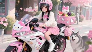 凯蒂猫机车少女