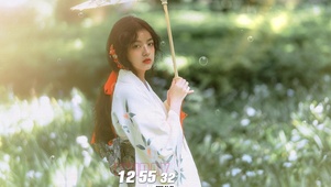 撑伞的和服美女