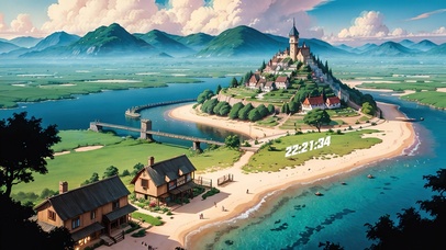 4K唯美治愈夏日海岛沙滩