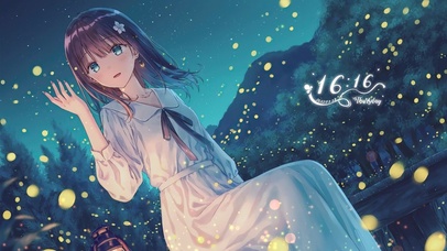 萤火森林湖畔少女