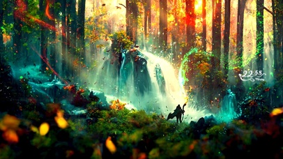 唯美梦幻仙境山林