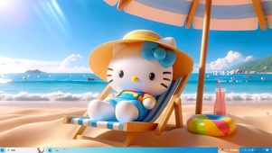 日光浴的猫咪