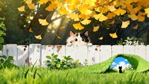 篱笆猫咪
