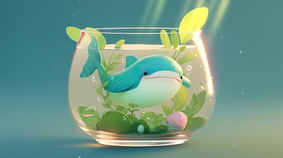 杯子里的小海豚